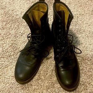 Veronica Frye Black combat boots